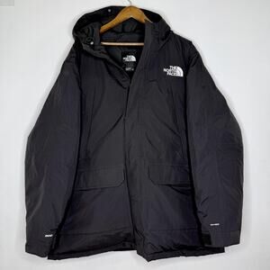 North Face Jacket Mens XXXL Black DryVent 600 Down Hooded Parka Puffer Winter 3X